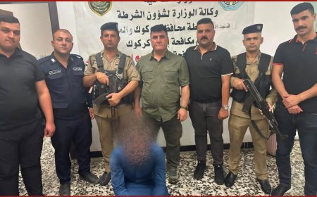 پۆلیسی کەرکووک تۆمەتبارێکی تێوەگلاو لە دزینی ٤ دوکانی بازرگانی دەستگیر دەکات
