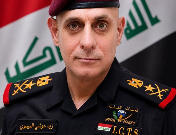 فريق ڕوکن زێد حۆشی موسەوی ئەرکی سەرۆکی دژە تیرۆری وەرگرت