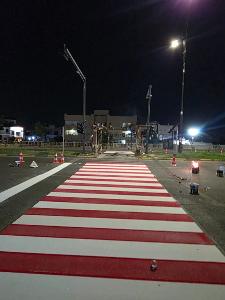 هەڵمەتێکی فراوان بۆ هێڵکاری شەقامەکانی کەرکوک دەستی پێ کردوە