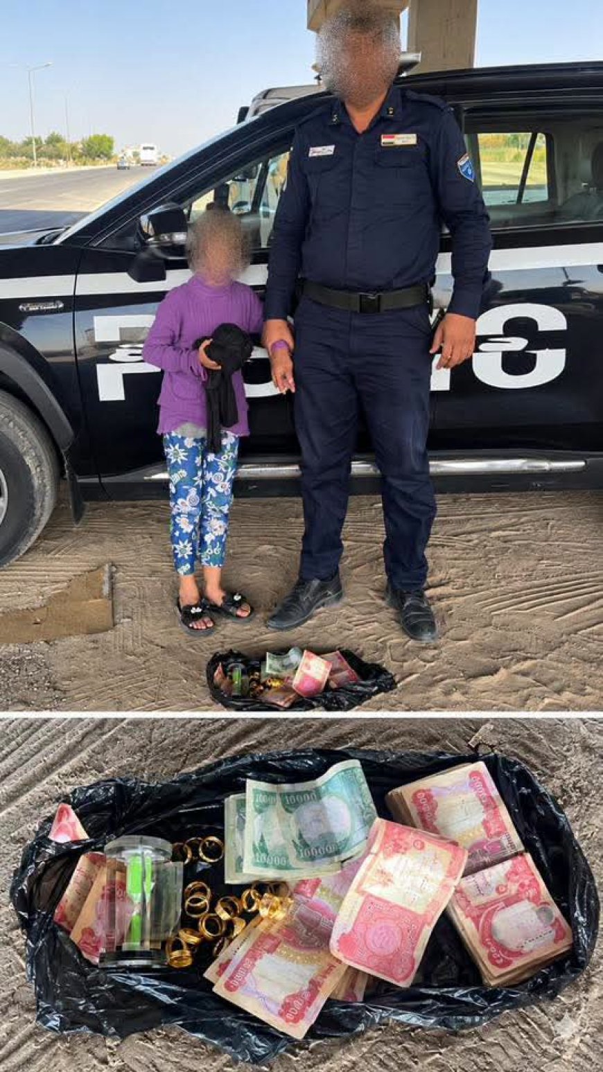 لە کەرکوک کچێکی 10ساڵان بە تۆمەتی دزینی 5ملیۆن و چەن مسقاڵ ئاڵتونێک دەستگیرکراوە